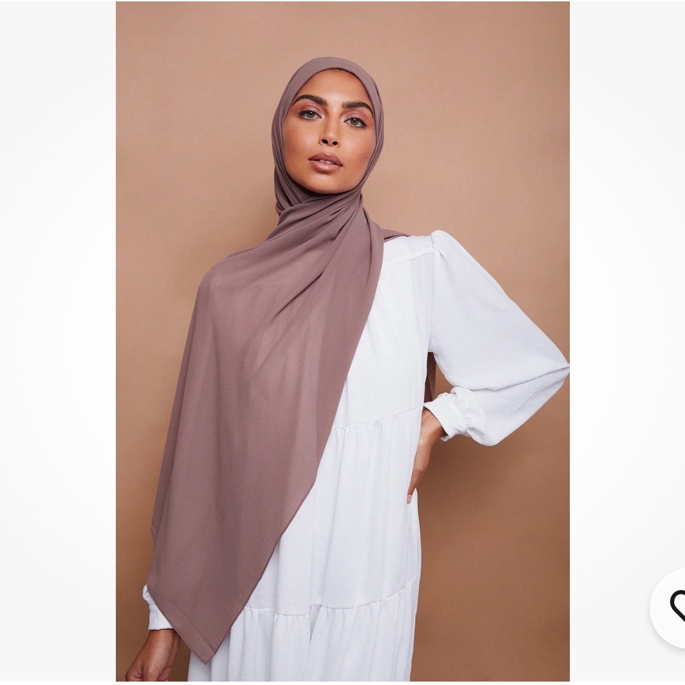 VOILE CHIC Premium Chiffon Earth Grey Hijab Scarf For Women